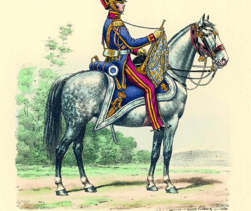Eugène Titeux, Chevau-Légers, trompette 1814